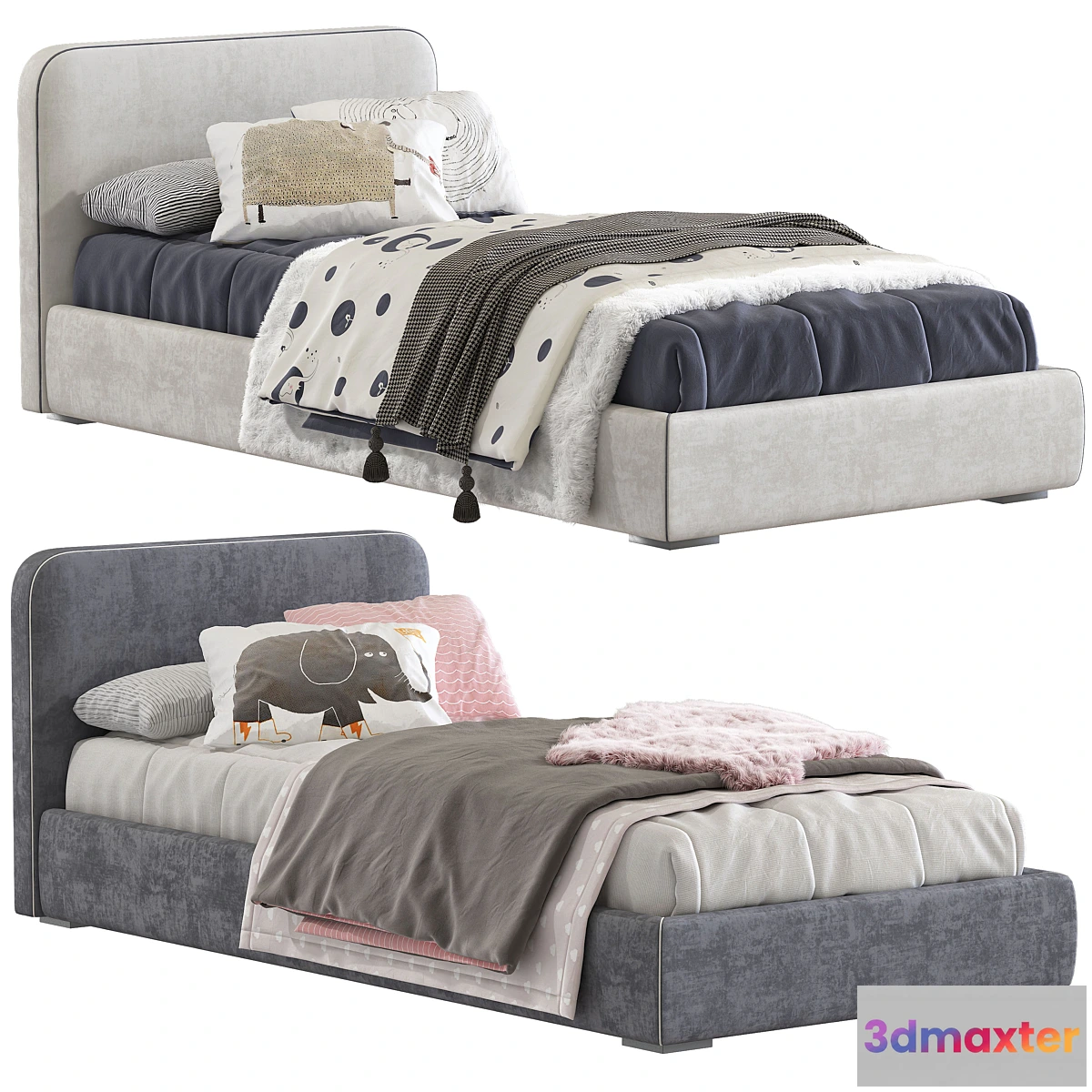 710808 - Bed with upholstered headboard 242