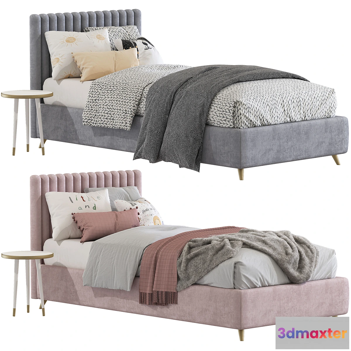 710852 - Bed with upholstered headboard 225