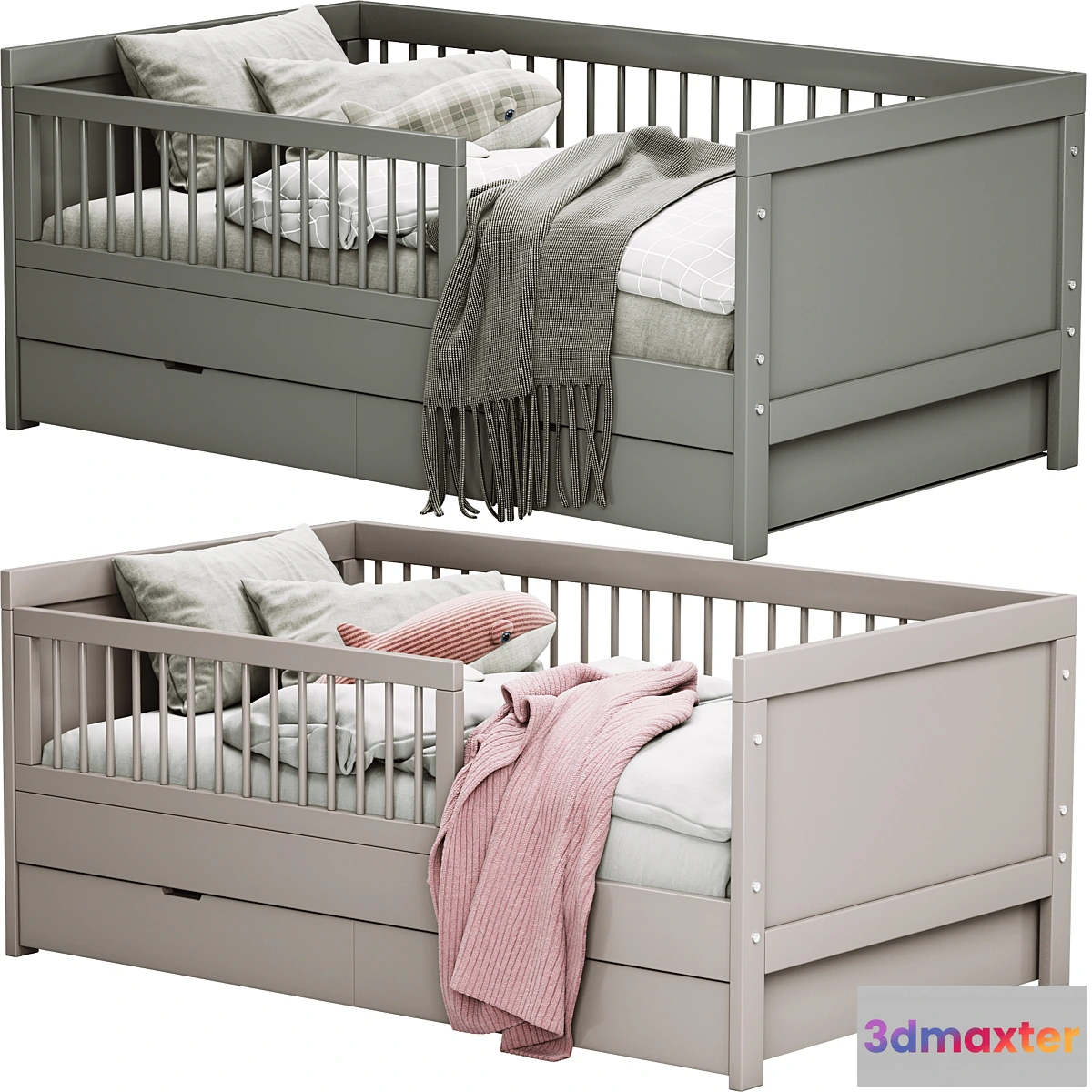 710908 - Childroom LIT ENFANT VIVIEN GRIS