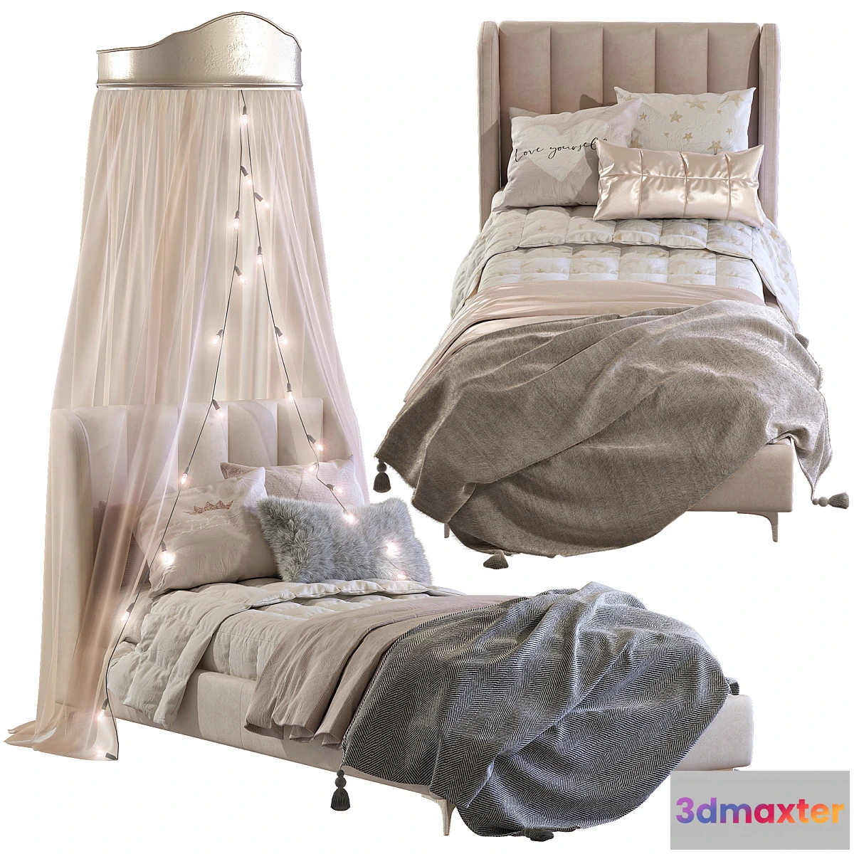 724528 - Bed Blush Lizbeth Velvet Single Bed 3 - No.2