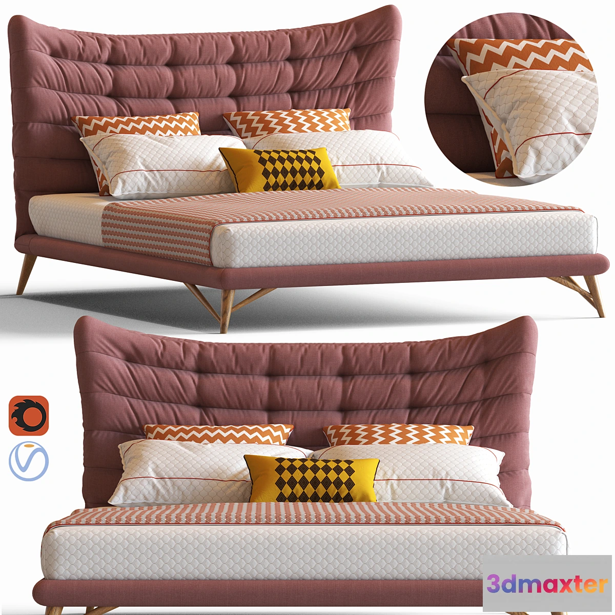 736127 - IMODERN Venezia Bed - No.2