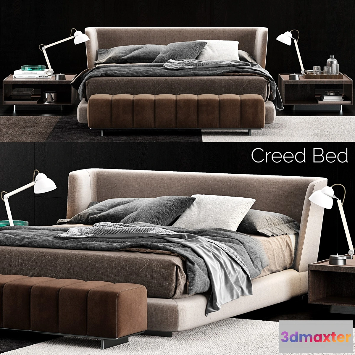736583 - Minotti creed bed - No.6
