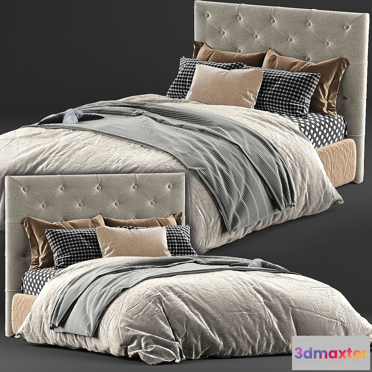 736665 - Kingston queen bed & mattress - No.2