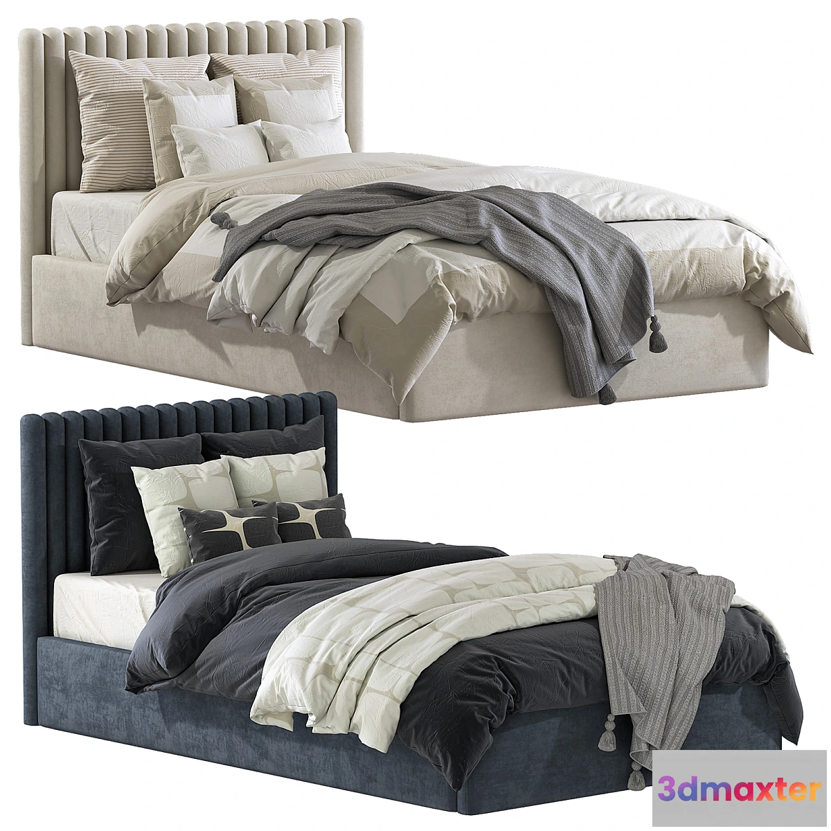 750761 - Bed with soft headboard 5