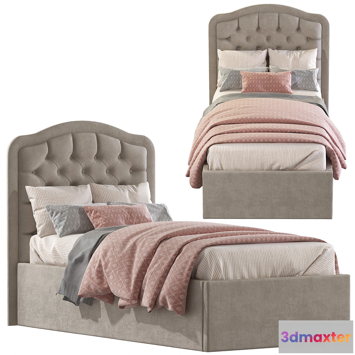 750771 - Bed with soft headboard 2