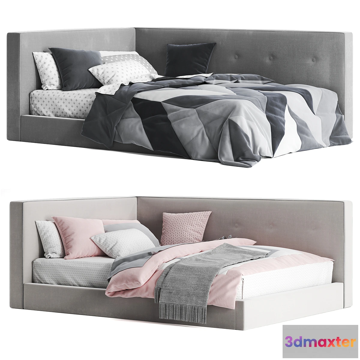 750837 - Pottery Barn Cushy Lounge Platform Corner Bed - No.3