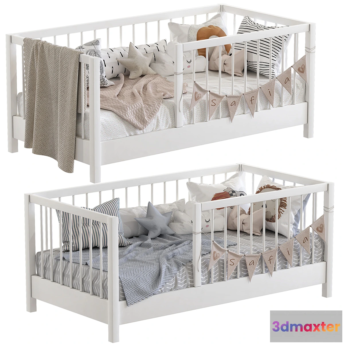 751147 - Unique Kids Wooden House Bed