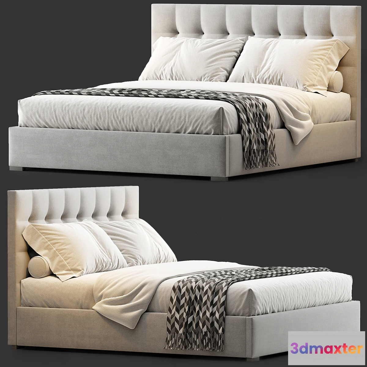 760487 - RH BOX-TUFTED BED 1 - No.2