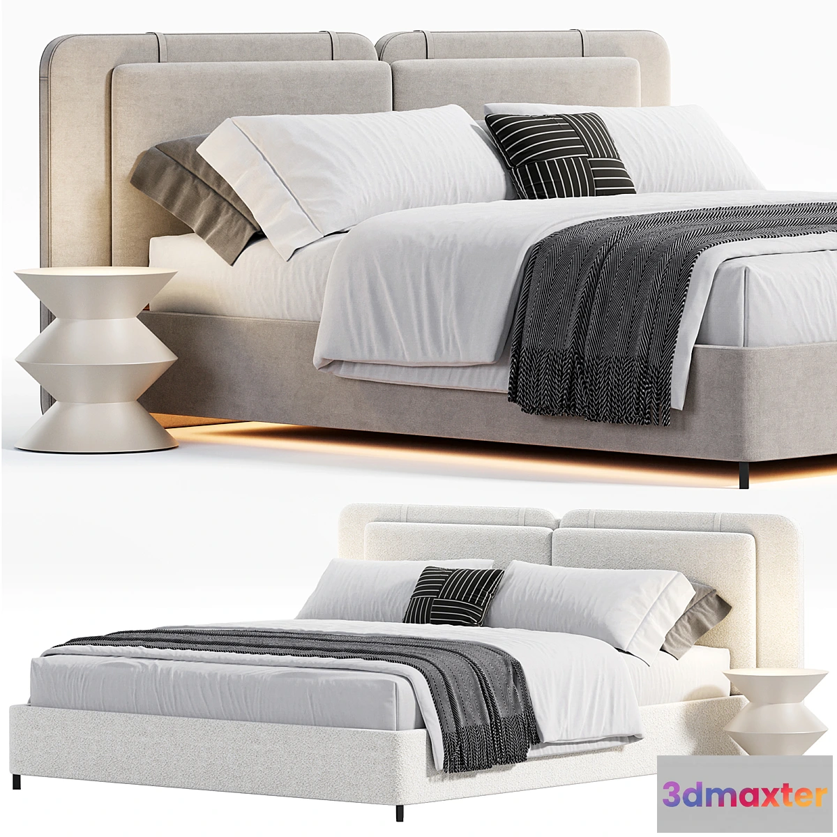 760531 - Tatlin soft bed By Minotti - No.2