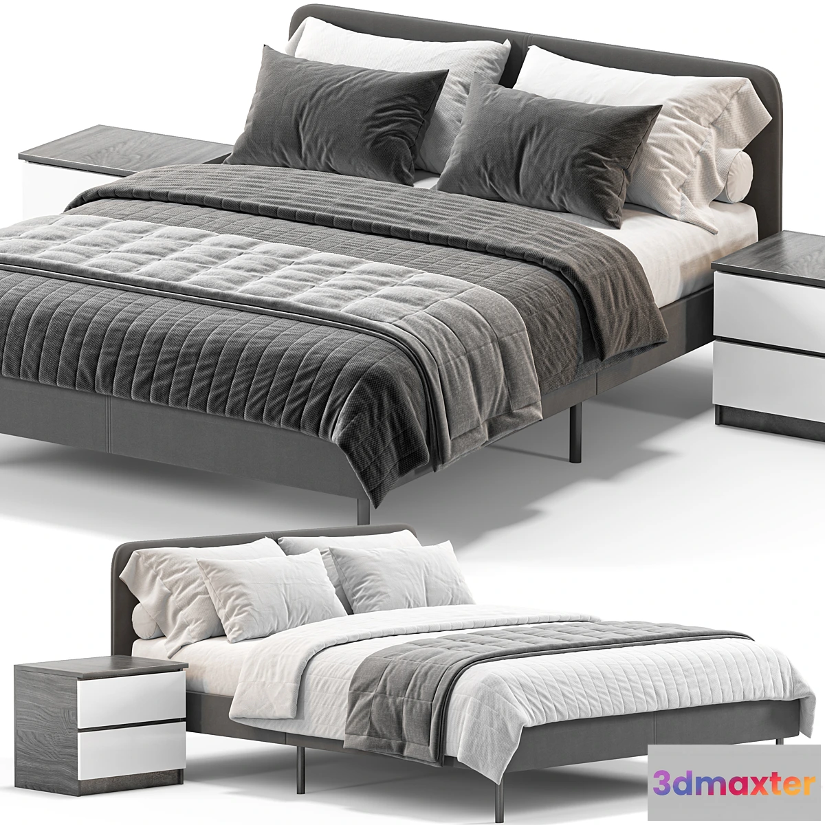760745 - IKEA SLATTUM Double bed - No.3