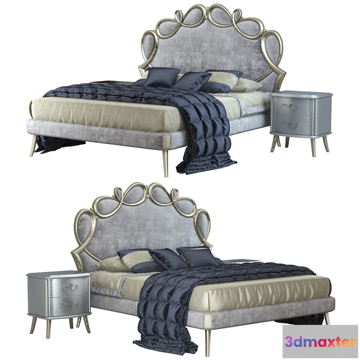 790910 - Bed CorteZari Letti Matrimoniali PAPILLON - No.3