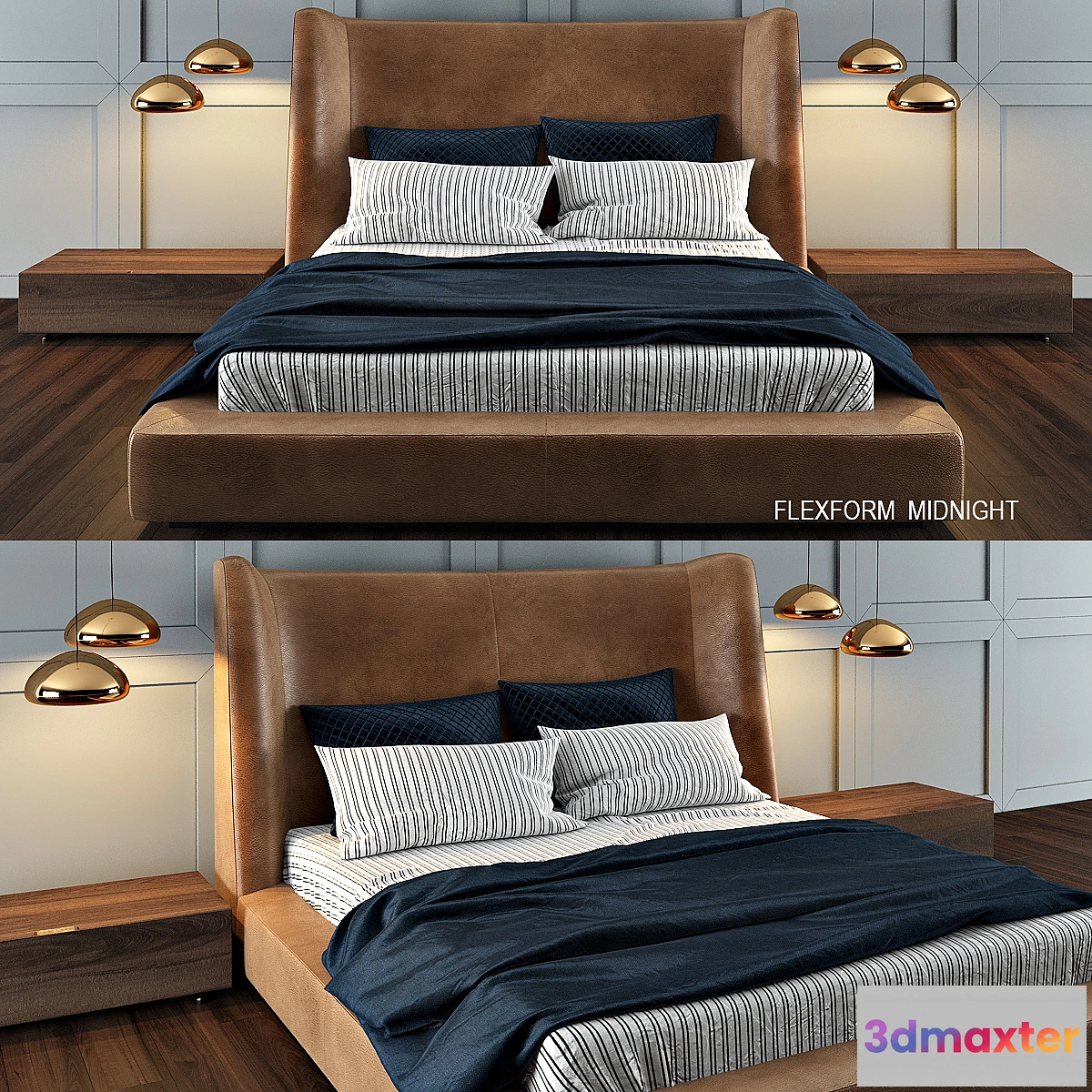 791102 - Flexform bed MIDNIGHT - No.3