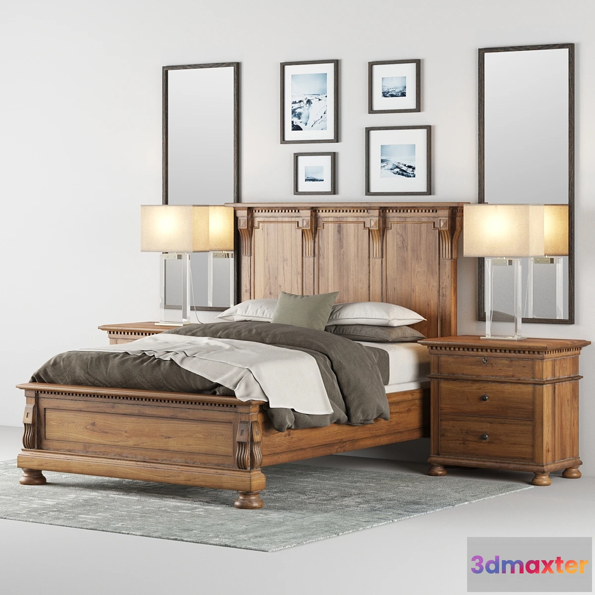 791218 - Restoration Hardware ST.JAMES PANEL BED - No.2