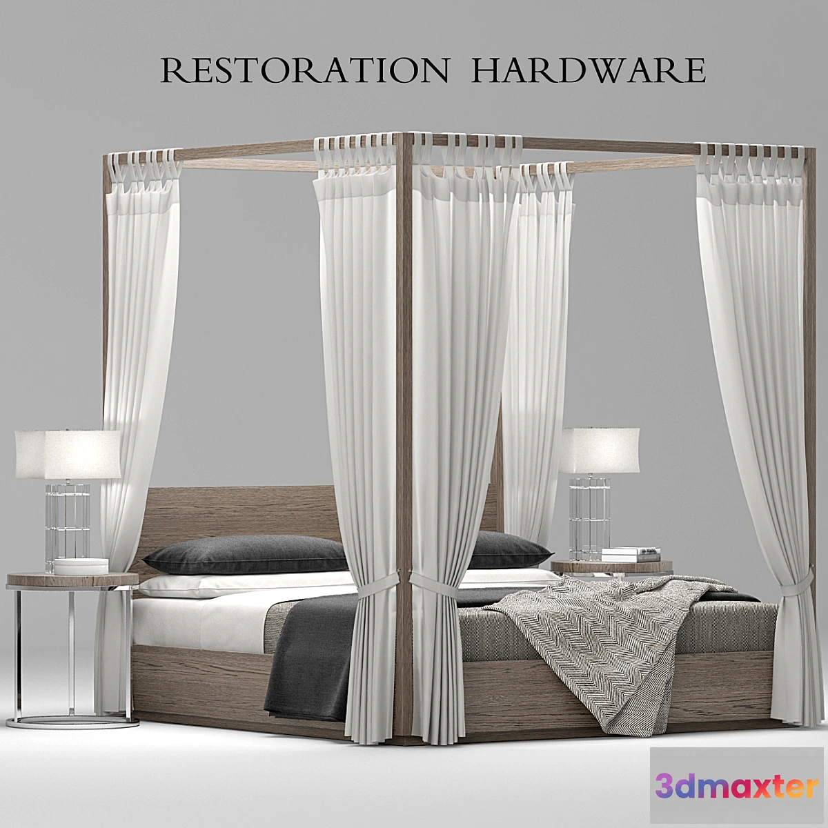 791660 - RH Modern Machinto Four-poster bed - No.4