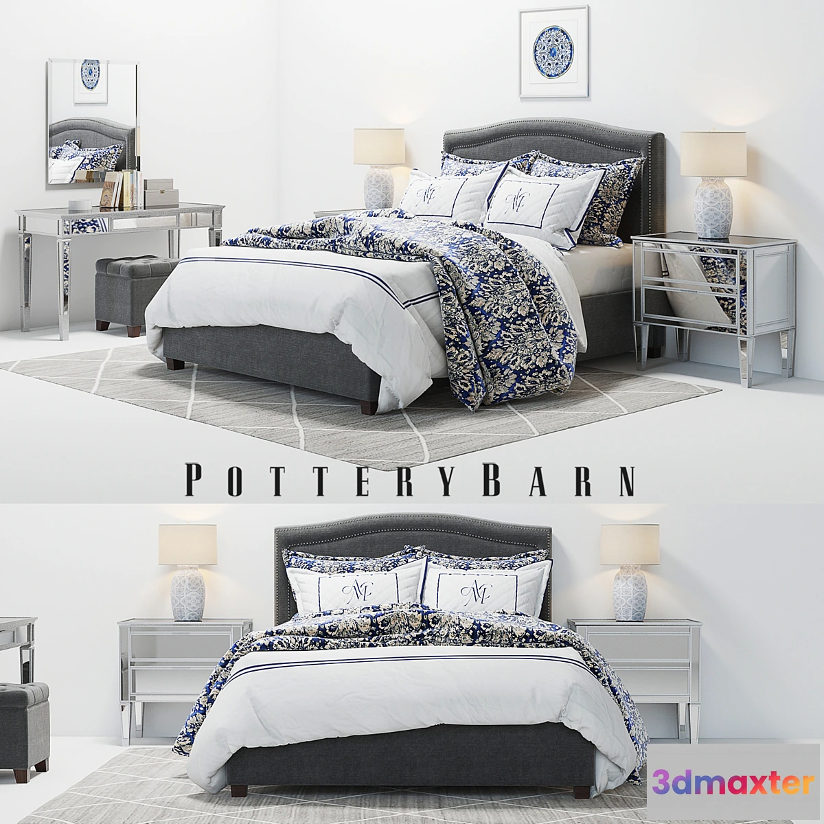 806534 - Pottery Barn Tamsen Bed set 02 - No.3
