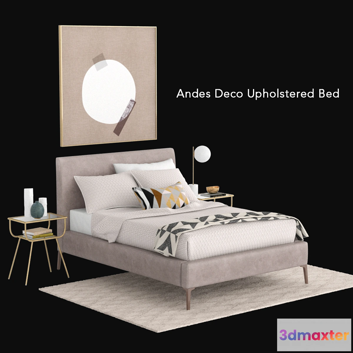 806564 - west elm Andes Deco Upholstered Bed - No.2