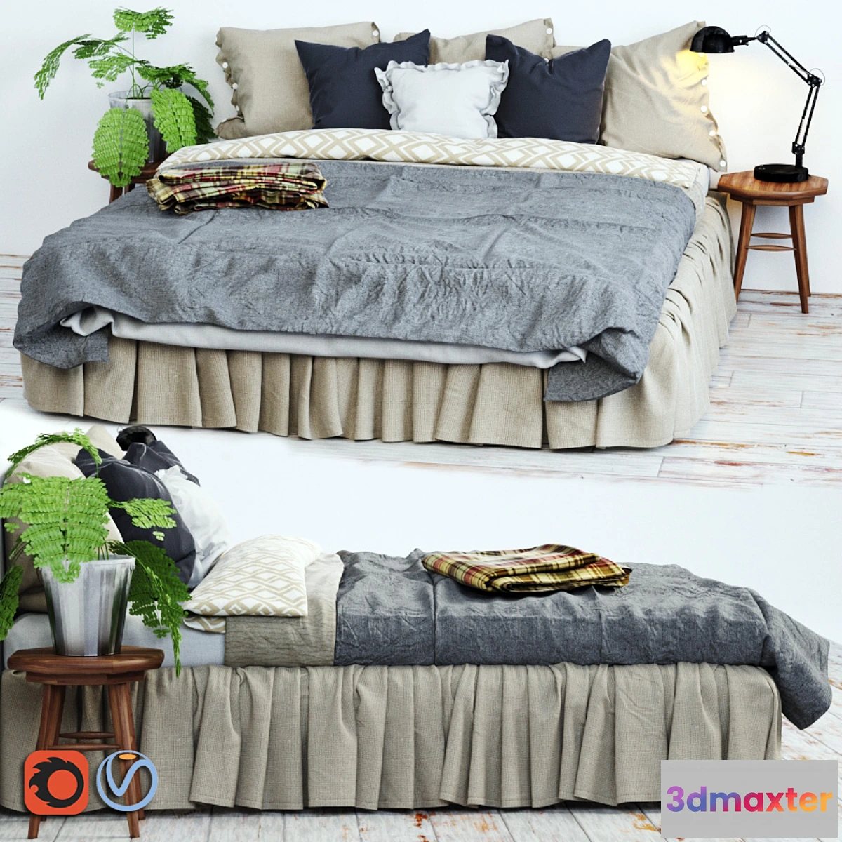 810980 - Bed linen in Scandinavian interior - No.2