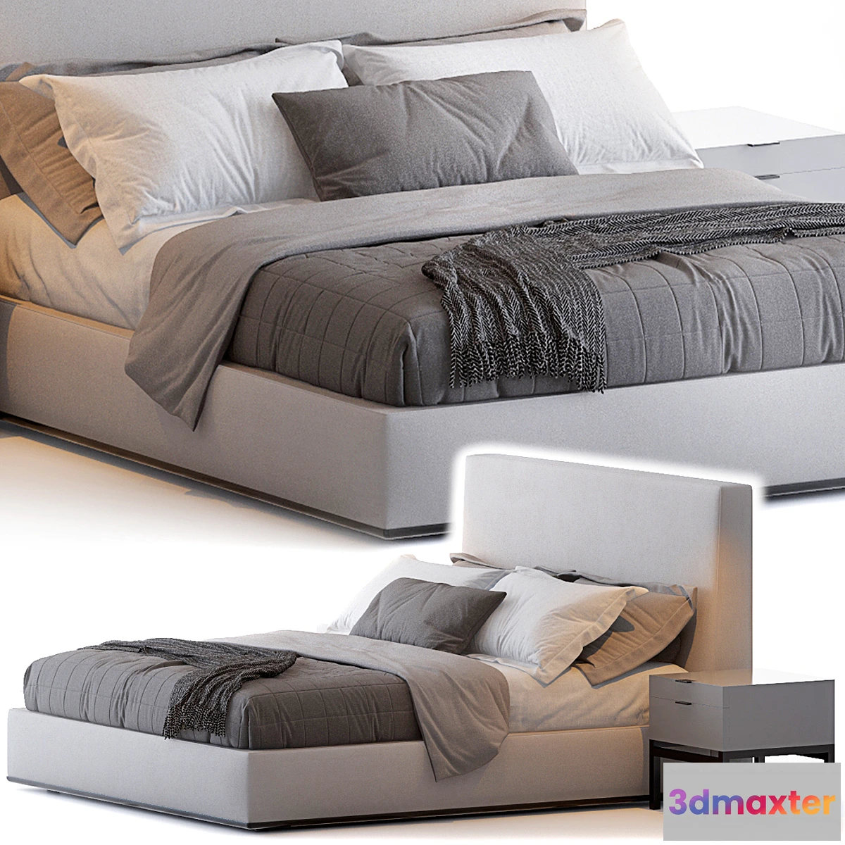 830706 - POWELL BED BY MINOTTI - No.3