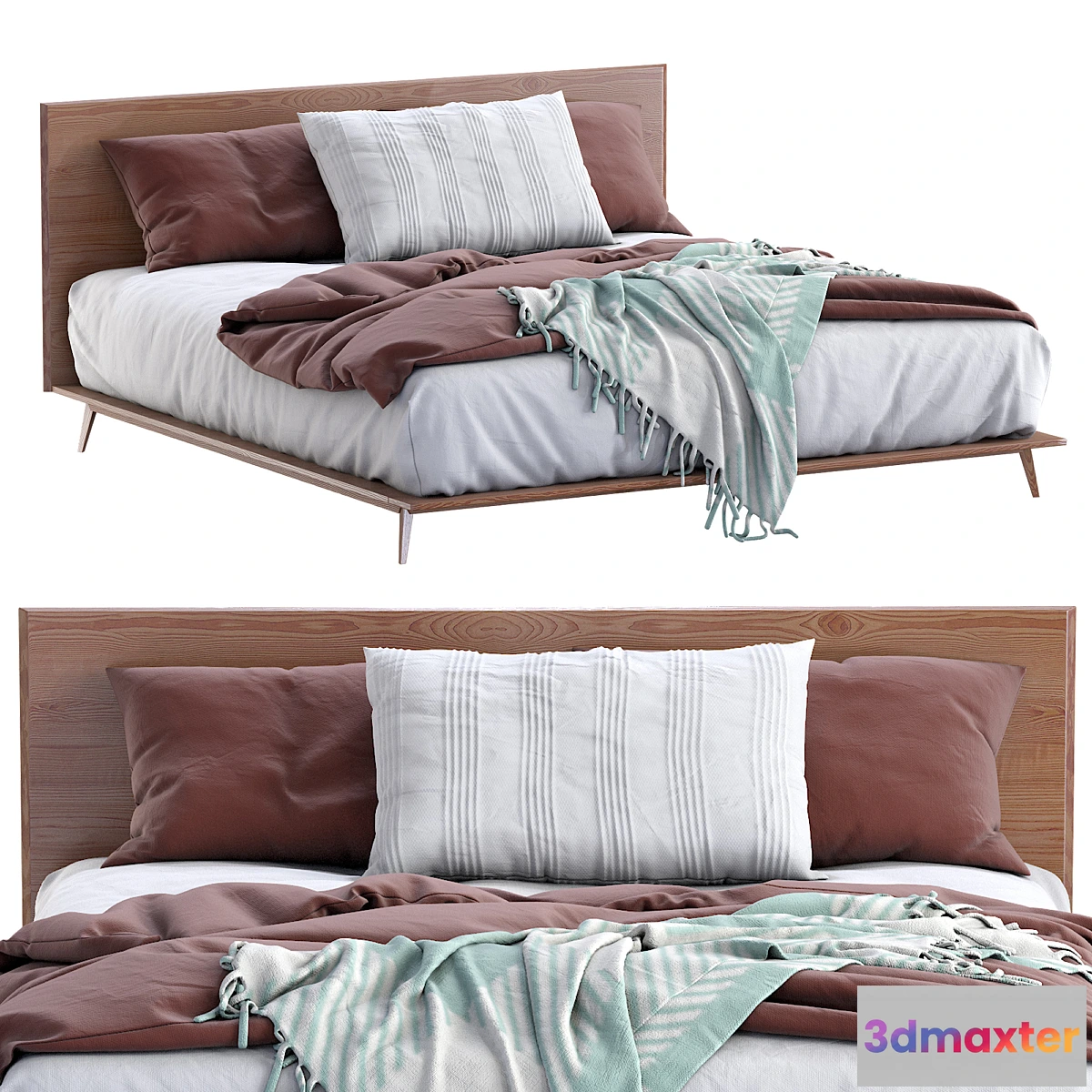 830774 - Bed Walnut By Westelm - No.3