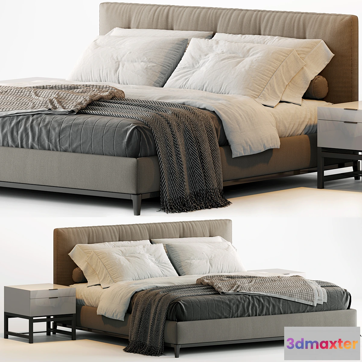 830794 - Minotti Andersen Quilt Bed - No.9