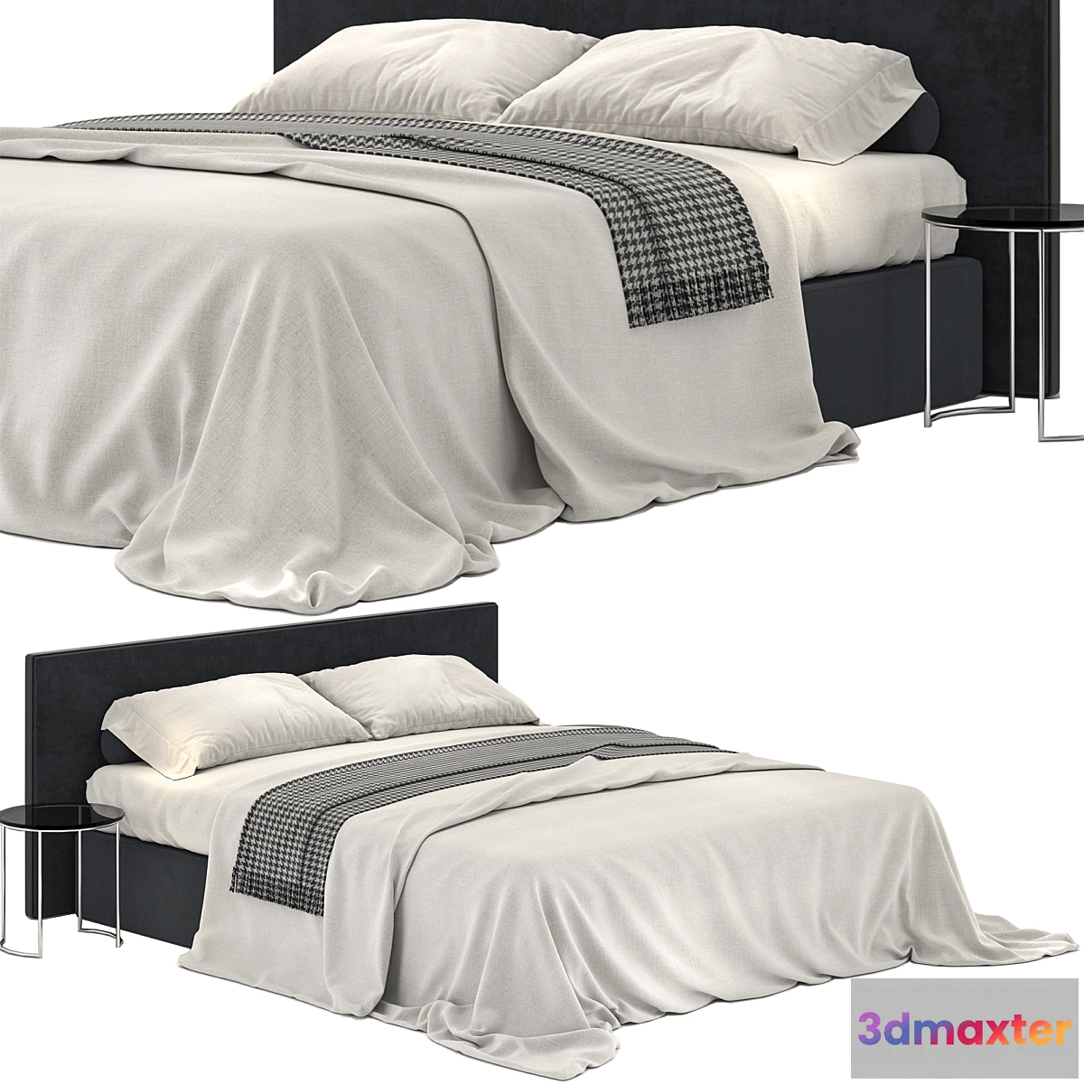 830818 - Meridiani stone black bed - No.3