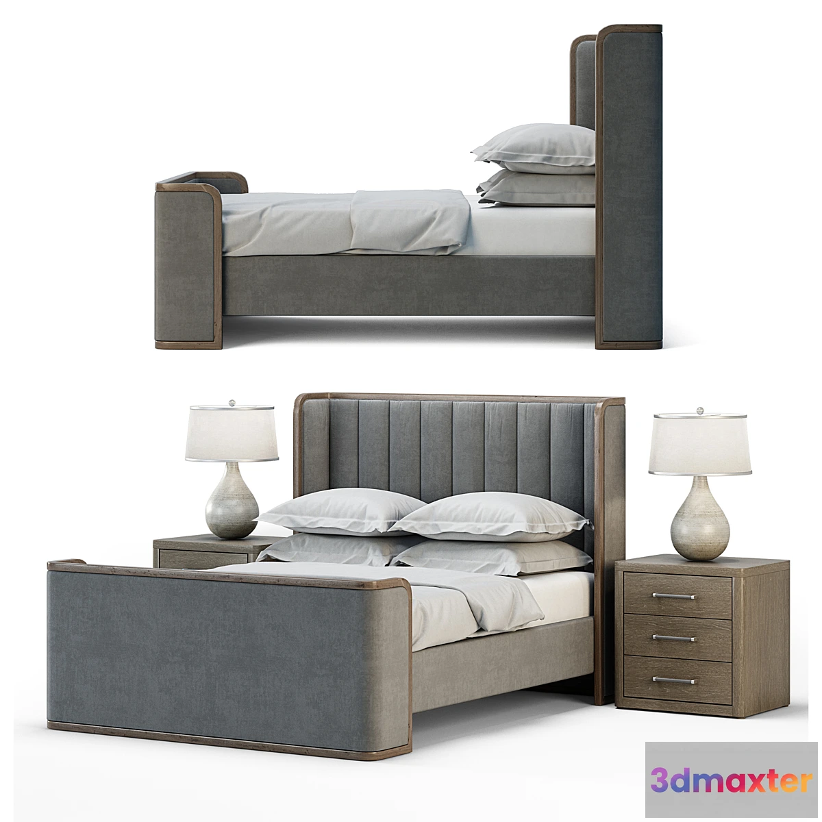 831470 - Rh. ASTON FABRIC BED - No.3