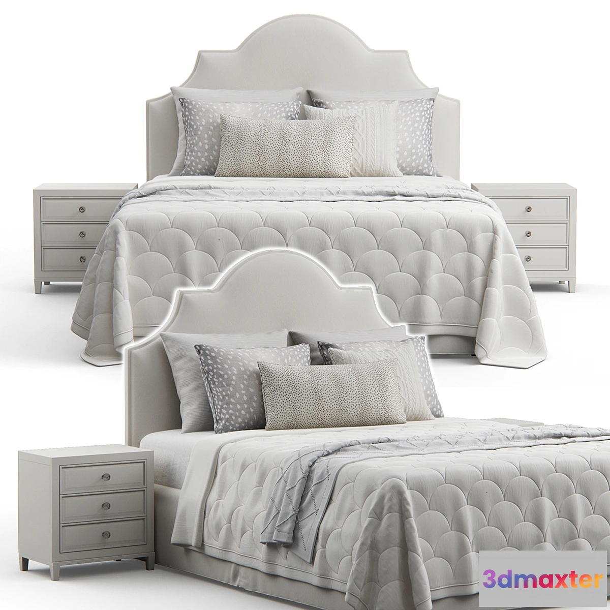 851893 - Sedgefield Headboard Upholstered Bed - No.6