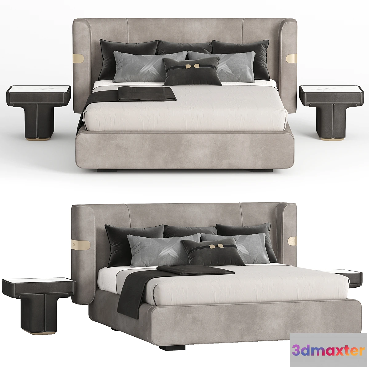 863283 - Bed and bedside table Mi bed Longhi - No.4