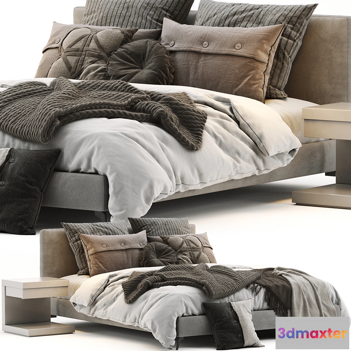 863751 - Meridiani Stone Up Bed - No.24