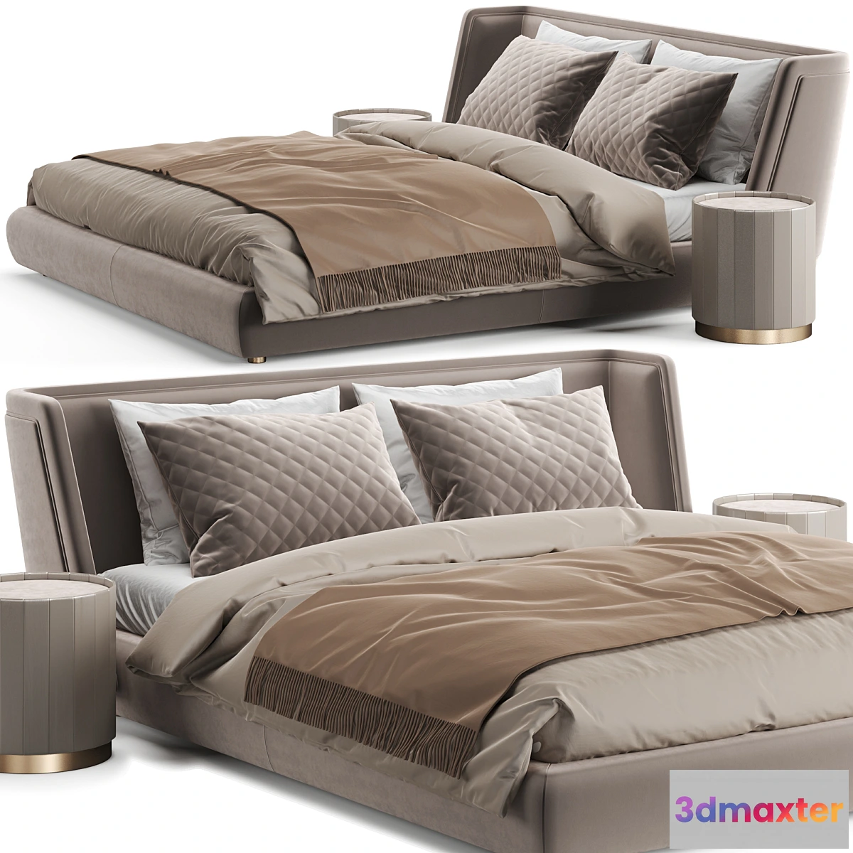 863817 - Baxter Metropolis Plain Bed - No.4