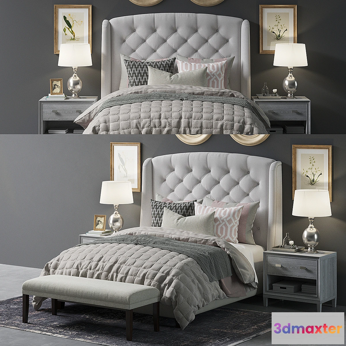 880984 - Paris Arched Winged Bed - No.5