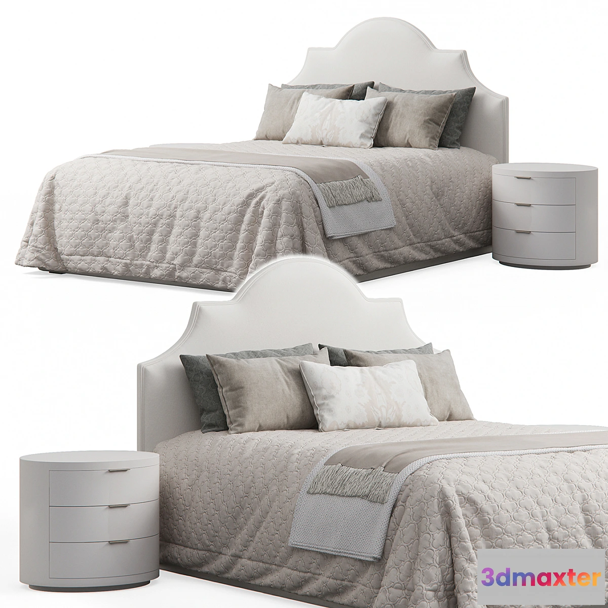 881104 - Sedgefield Headboard Upholstered Bed - No.8