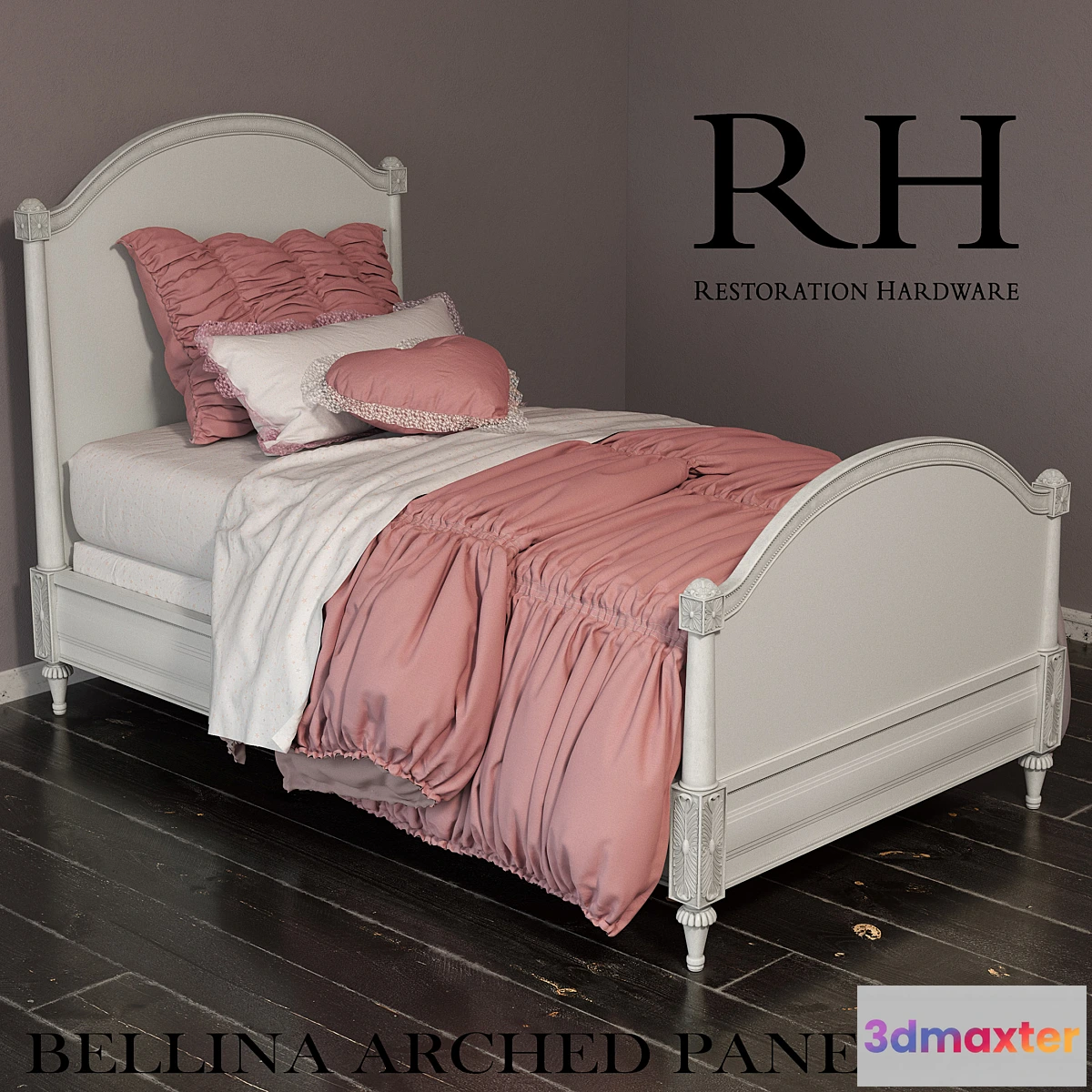 899592 - RH BELLINA ARCHED PANEL BED - No.4