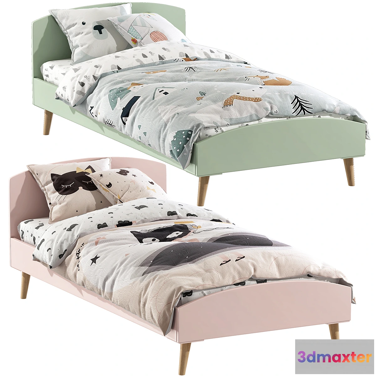 899652 - Lit enfant LIGNE CONFETTI - vert - No.2