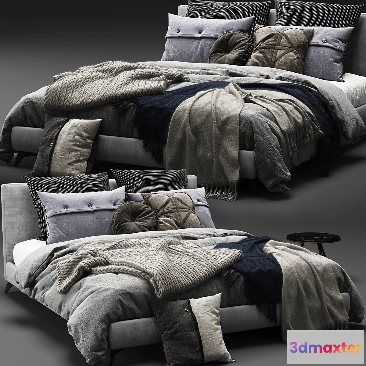 900266 - Meridiani Stone Up Bed - No.25