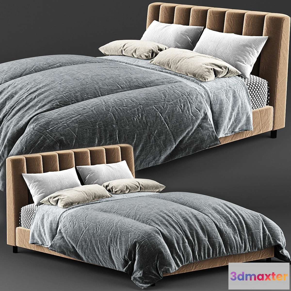 900358 - Baxton Studio Vino Modern Bed - No.2