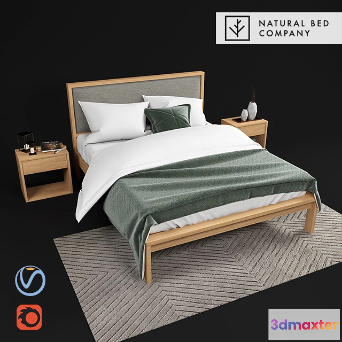900888 - Shetland - bed with padded headboard - No.3
