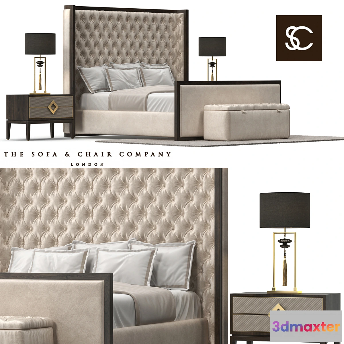 900892 - The Sofa & Chair Company Mayfair bed - No.3
