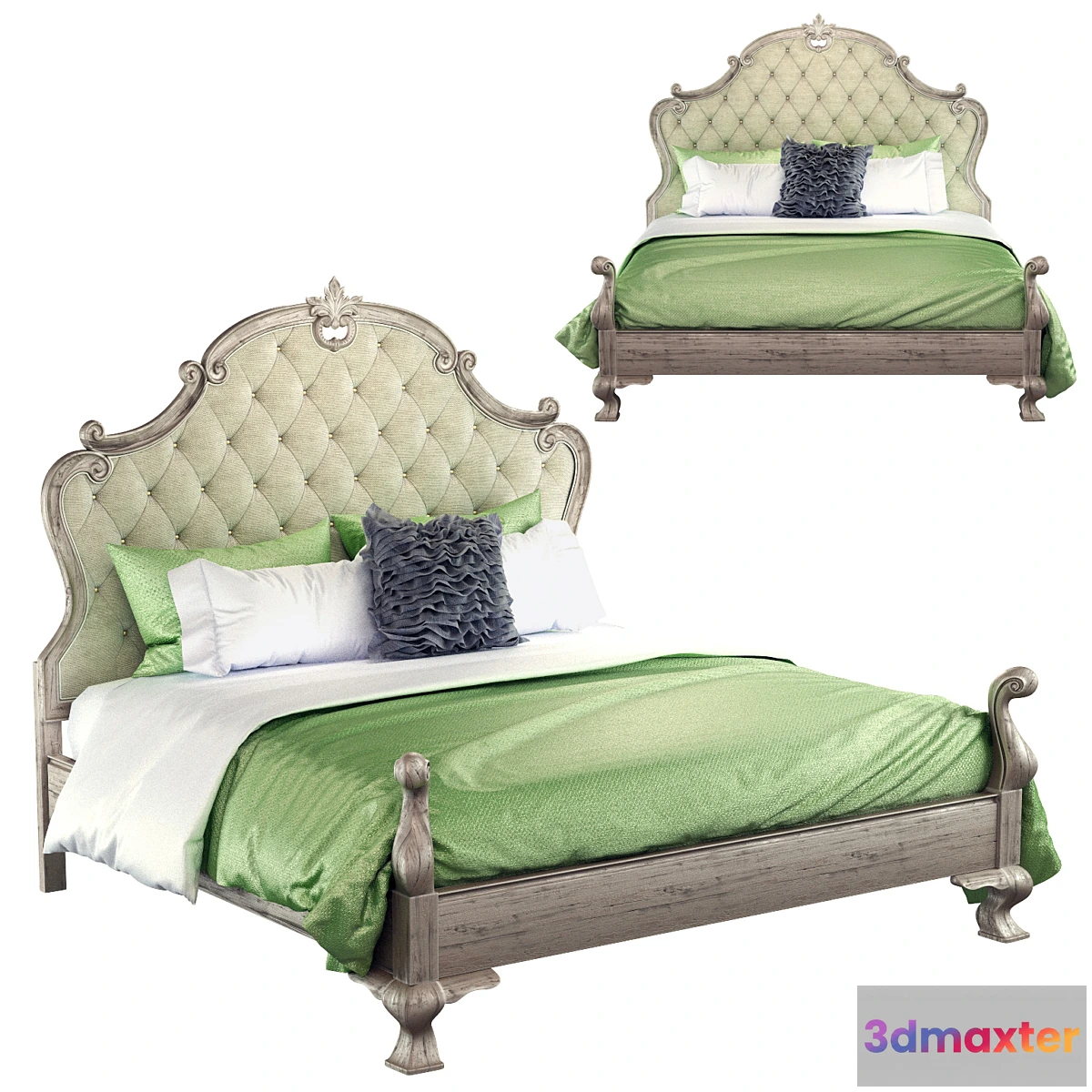901162 - Campania Upholstered Panel Bed