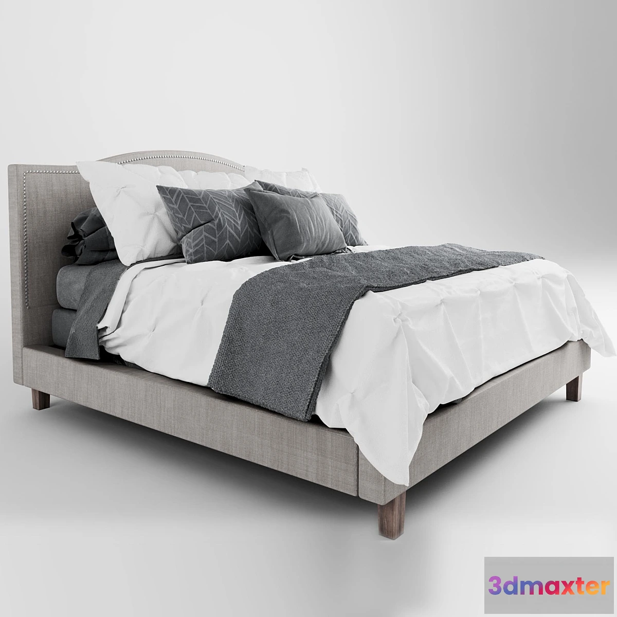 904542 - Modern Bed 2018 Set 03 - No.3