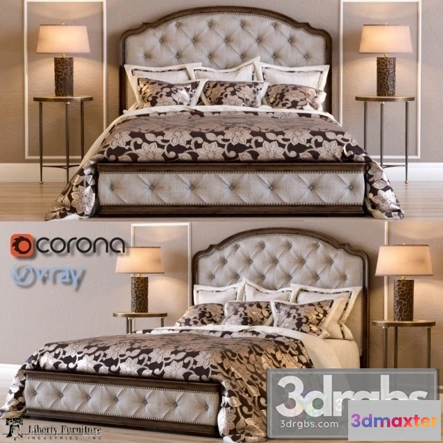 940028 - Amelia Queen Upholstered Bed