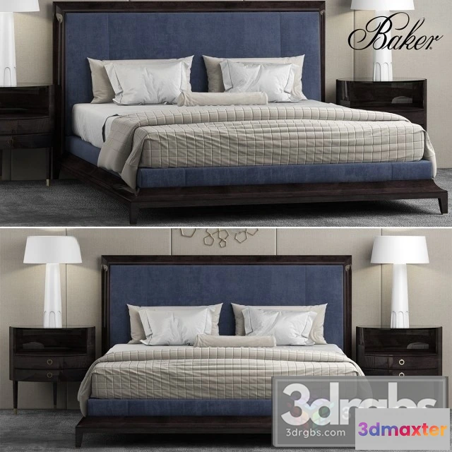 940186 - Baker Moderne Platform Bed 1