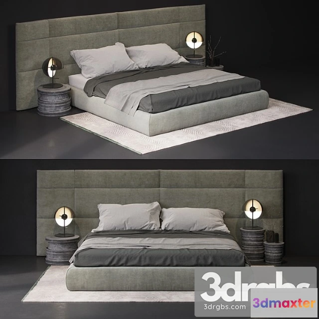 940242 - Baxter extr a couche bed 3d model 2