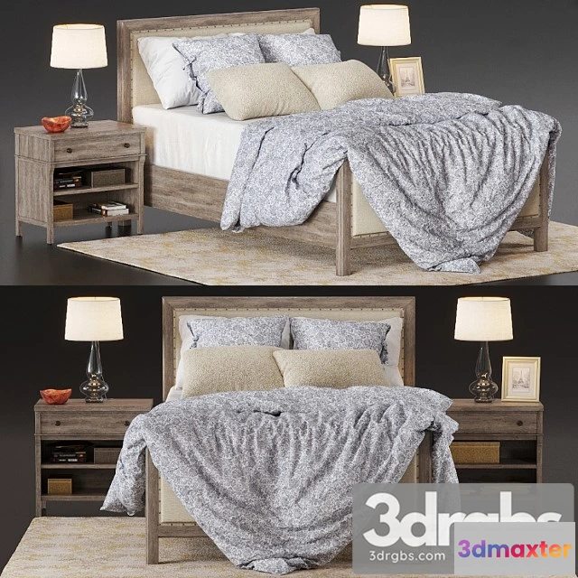 940874 - Bed Potterybarn Toulouse Wood