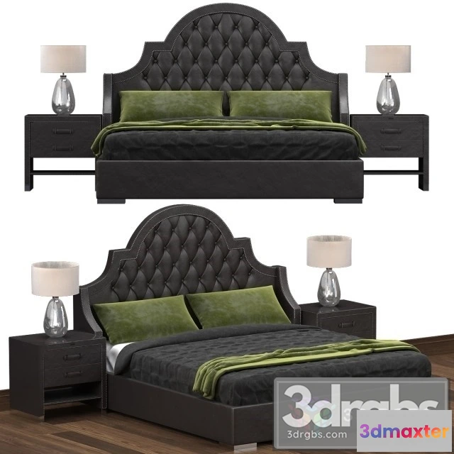 941074 - Belle Black Luxury Bed