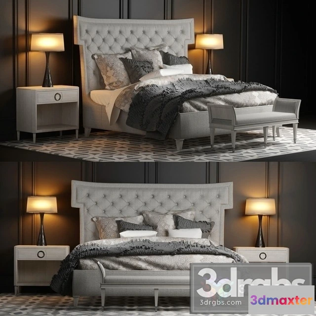 941102 - Bernhardt Upholstered Bed