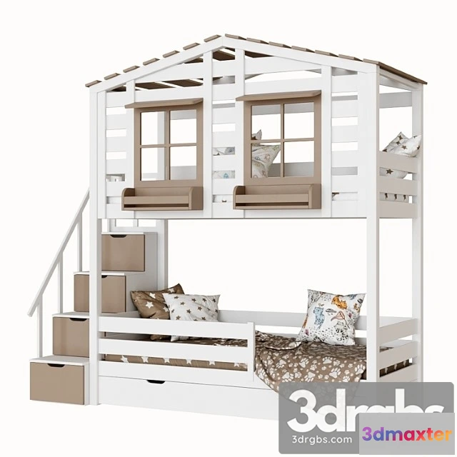 941460 - Children 2 Level Bed Lodge Bilbao