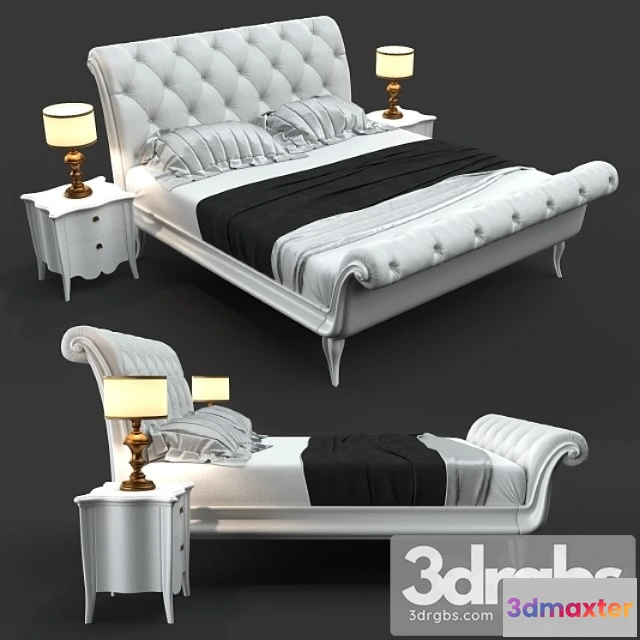 941568 - Cortezari gaston bed sofia bedside & lamp 2