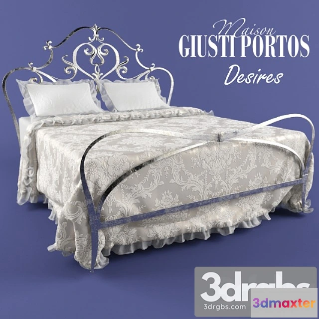 942268 - Giusti Porthos Désires Wrought Iron Bed