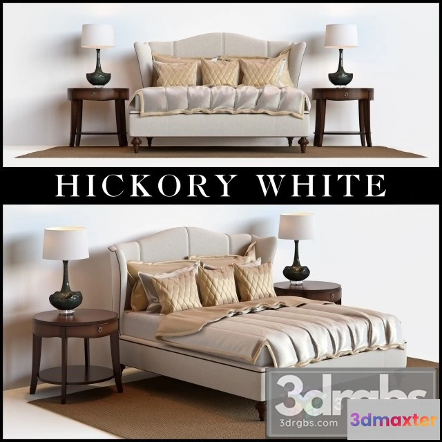 942336 - Hickory White Bed